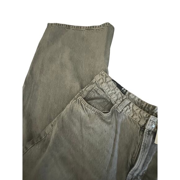 H&M Skinny wide large jeans gray black  zs 12 regular waist taille standard - Picture 3 of 7